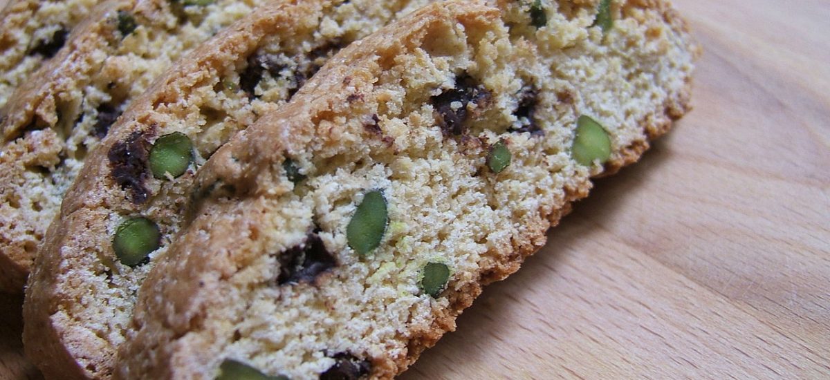 Biscotti aux pistaches et chocolat