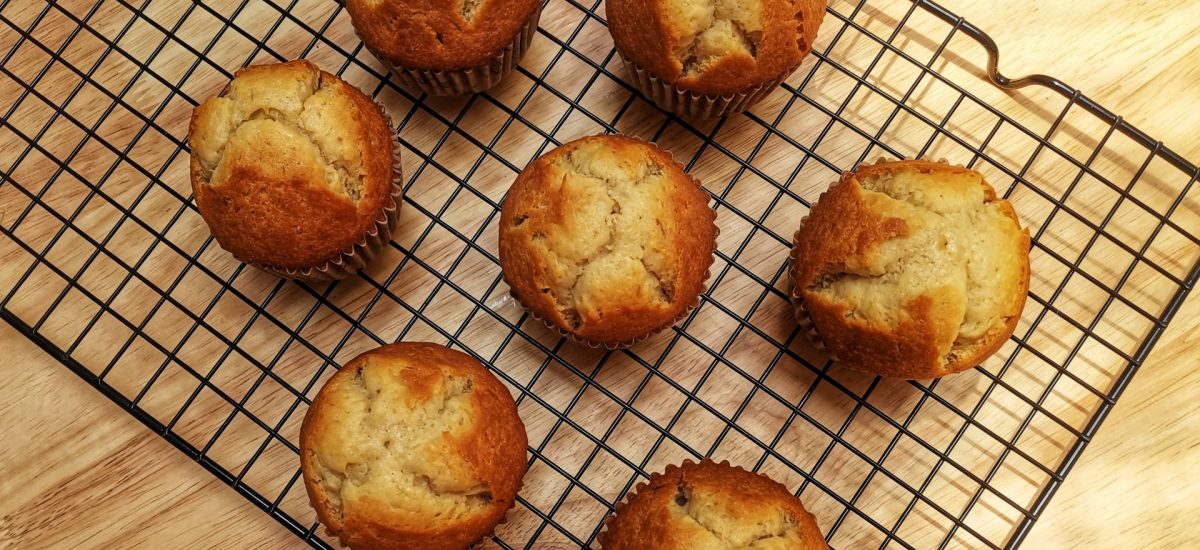 Muffins au fromage à la crème, poires et anis