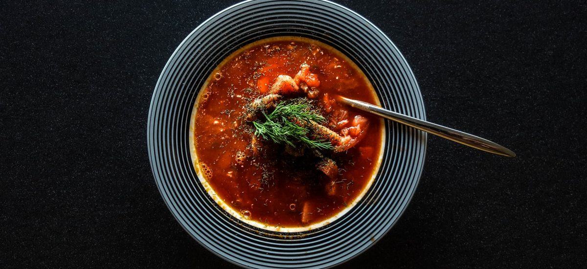 Soupe au bœuf braisé et pâtes (ditali)