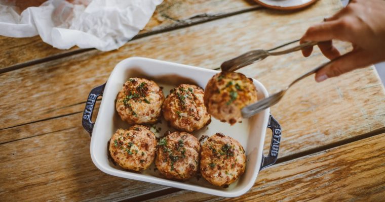 Boulettes de poulet ou porc au gingembre, citronnelle, et riz basmati