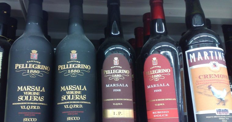 Haut de cuisses de poulet sauce au Marsala et penne rigate