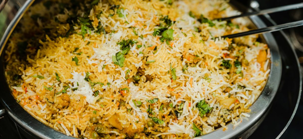 Biryani au poulet et brocolis
