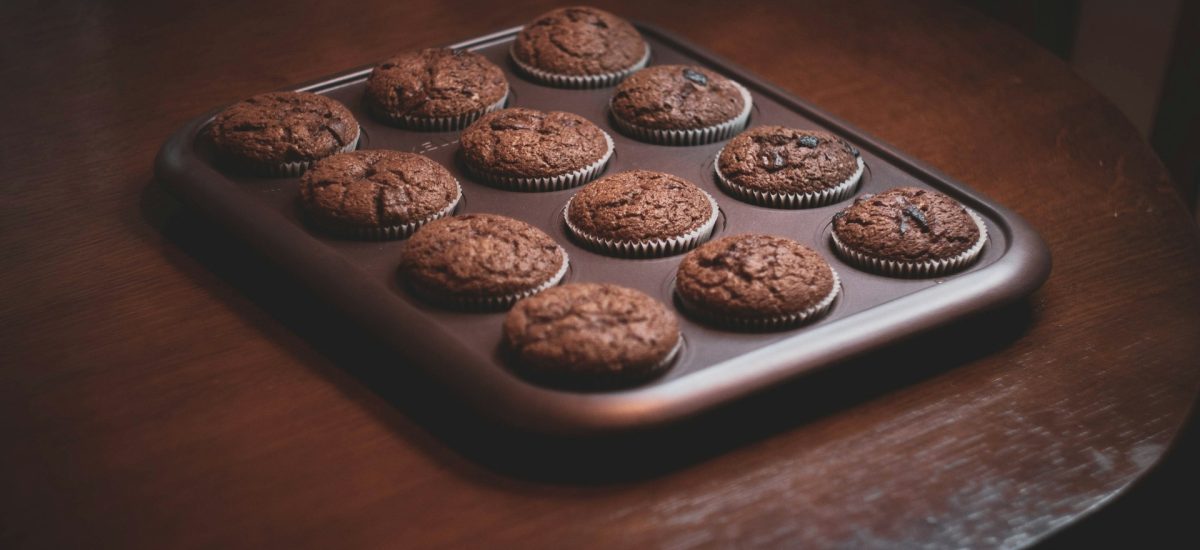 Muffin au chocolat et aux framboises